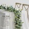 2 Pack Artificial Eucalyptus Garland 5.9FT Spring Greenery Garland Decor Summer Faux Silver Dollar Hanging Eucalyptus Greenery Vines for Home Table Mantle Wedding Party Indoor Outdoor